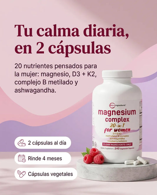 Magnesium Complex 20 en 1 para la mujer